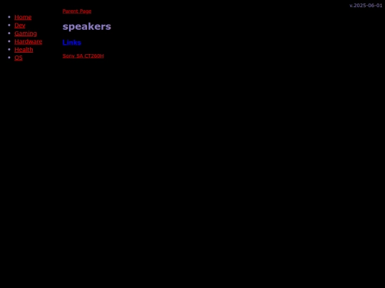 hardware/speakers/speakers screenshot