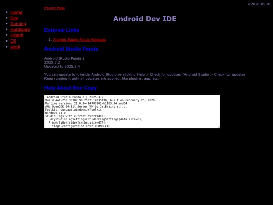 os/android/dev/IDE screenshot