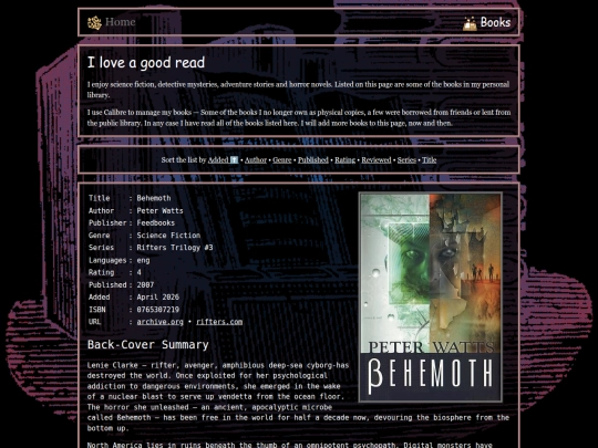 books screenshot