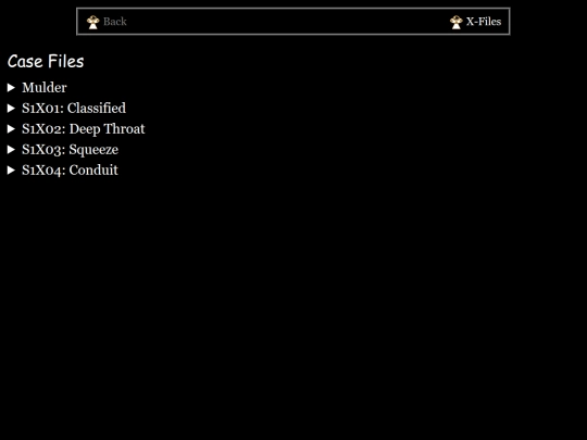 x-files/case-files/index-nonjs screenshot