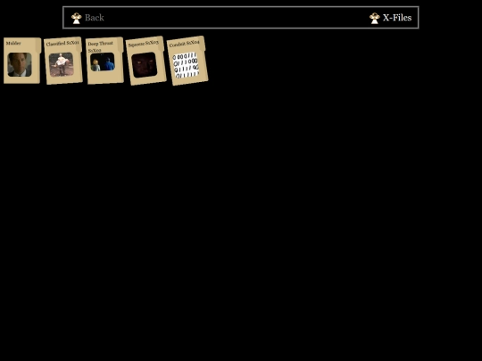 x-files/case-files screenshot