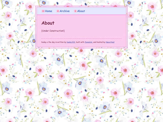 blog/about screenshot