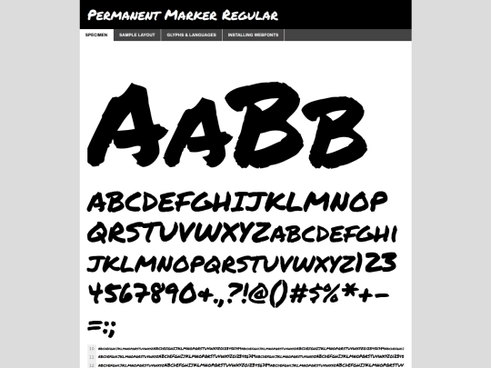 customfont/permanentmarker-regular-demo screenshot