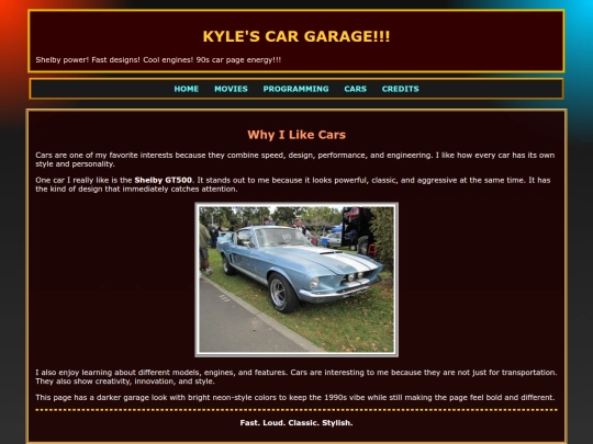 cars screenshot