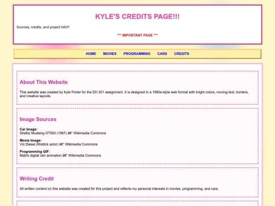 credits screenshot