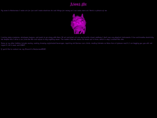 aboutme screenshot