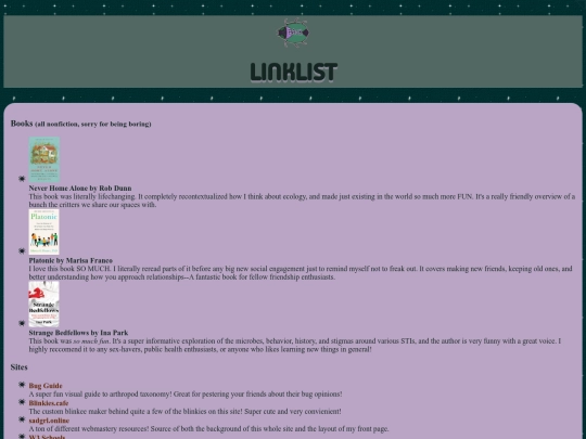 links screenshot