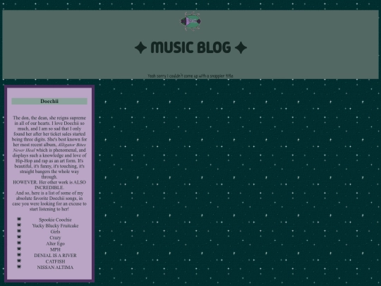 musicblog screenshot