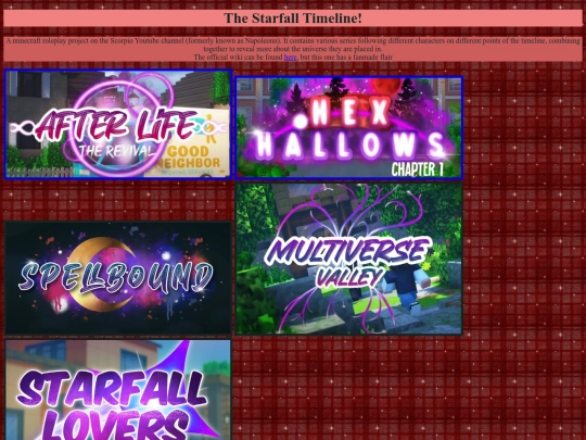 starfall/timeline screenshot