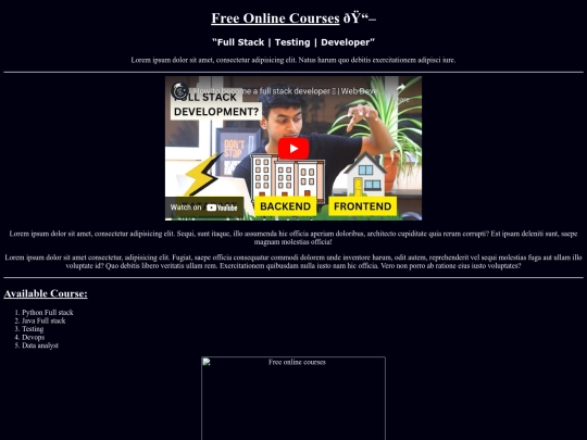 Course/page1 screenshot