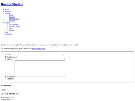 website 2/contact screenshot