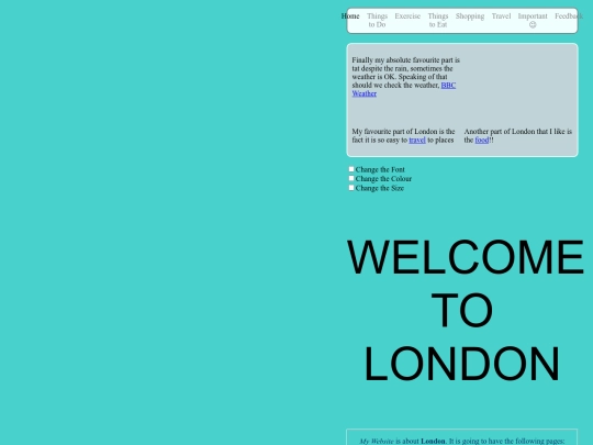 london/home screenshot