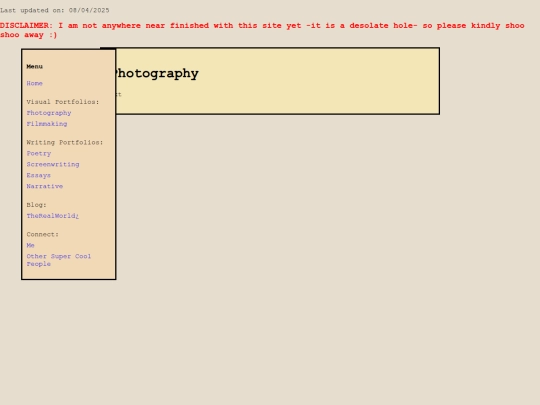 pages/photography screenshot