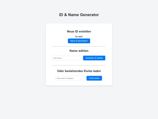ID ERSTELLEN screenshot