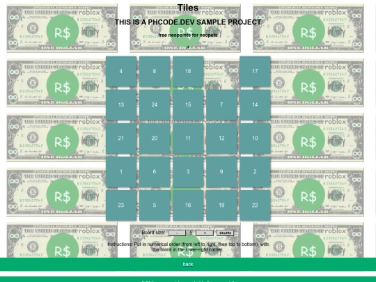 tiles screenshot