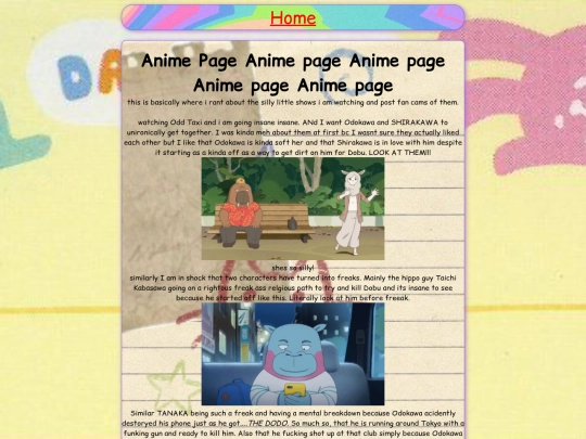 Animepage screenshot