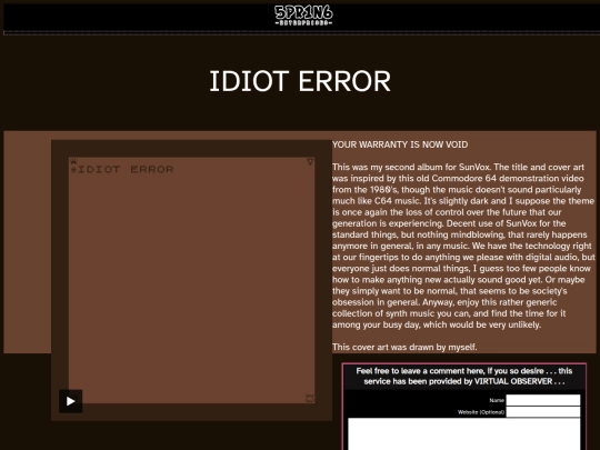 fine_albums/idiot_error screenshot