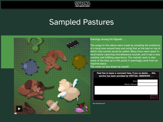 fine_albums/sampled_pastures screenshot