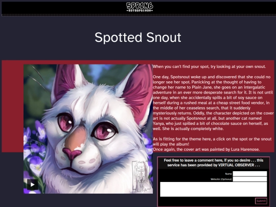 fine_albums/spotted_snout screenshot