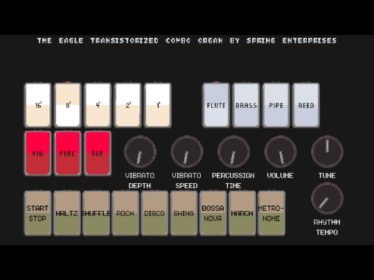 whimsical_diversions/eagle_combo/eagle_combo_organ screenshot