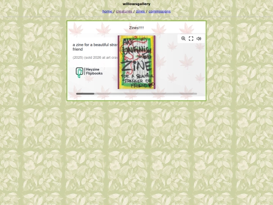 zines screenshot