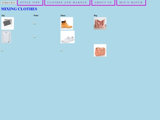 mixingpage screenshot