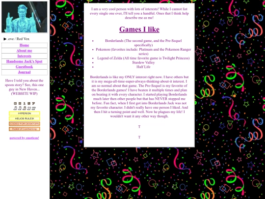 interests screenshot