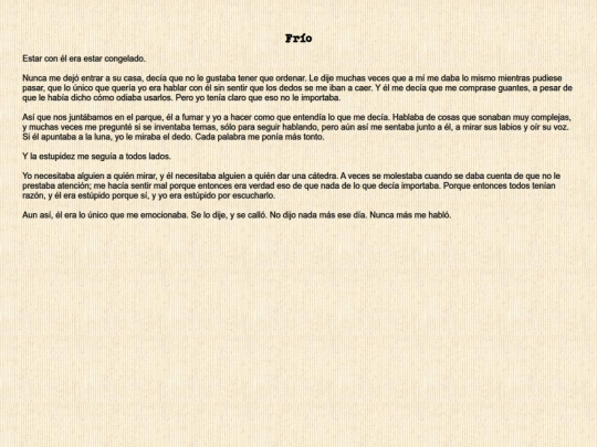 stories/frio screenshot