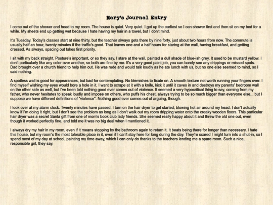stories/marysjournal screenshot