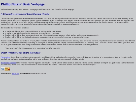 ISLT7360/unit3/BasicWebpage screenshot