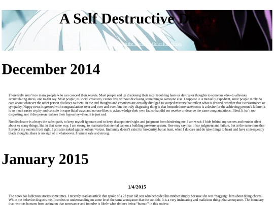 Aselfdestructivediary screenshot