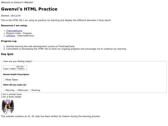 practicepage screenshot