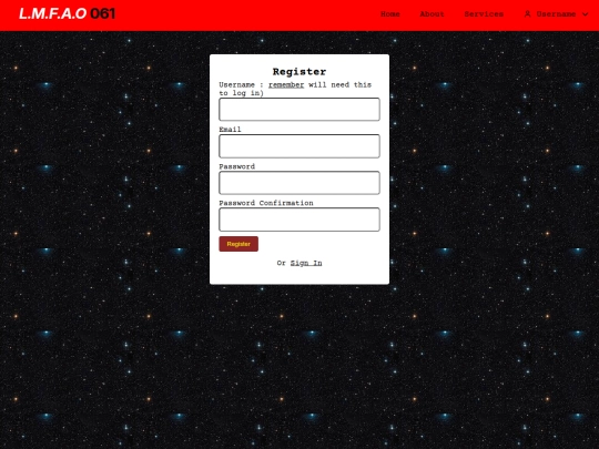 register screenshot