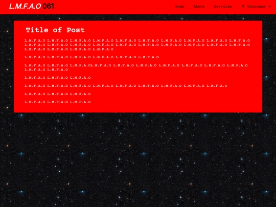 single screenshot
