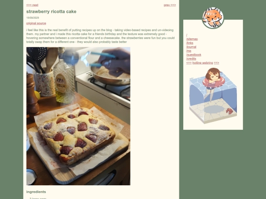 cooking/ricotta-cake screenshot