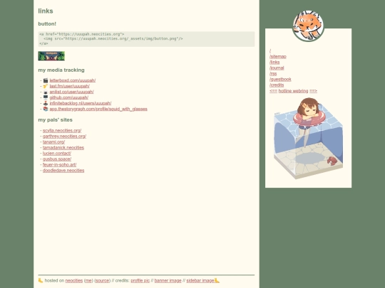 links screenshot