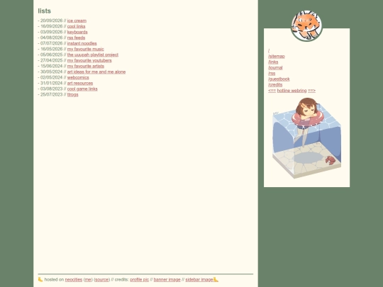 lists screenshot