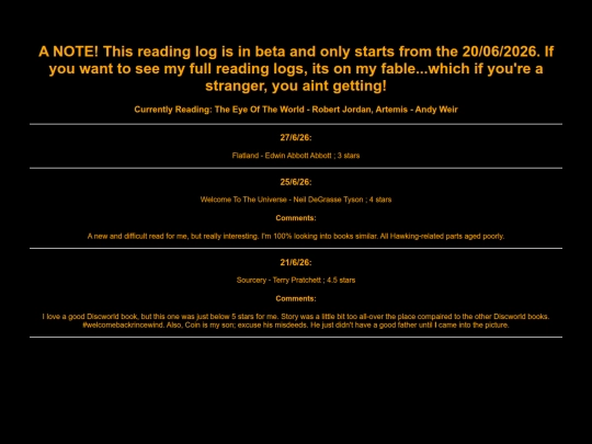 marksreadinglog screenshot