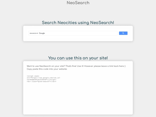 neosearch screenshot