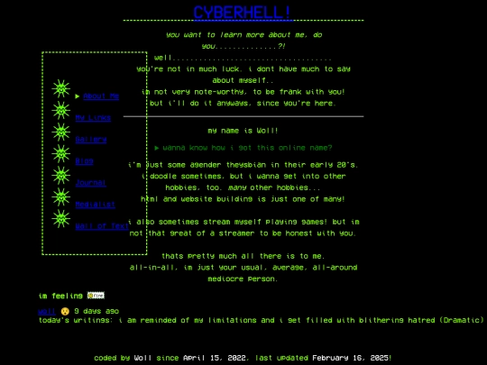 about-me screenshot