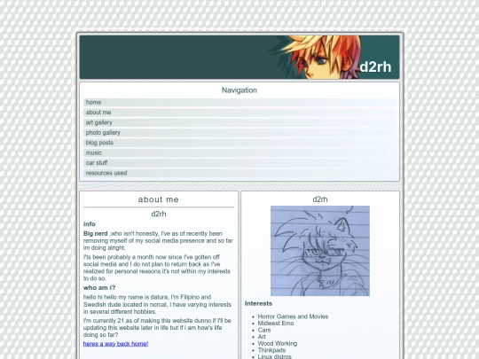 aboutme screenshot