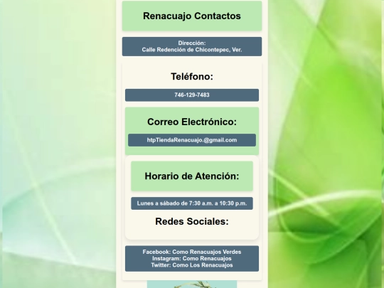 Contacto screenshot
