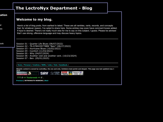 blog screenshot