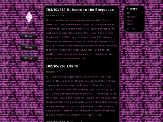 blog screenshot