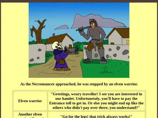 TaleOfTheTerribleNecromancer/HTML/Village0 screenshot
