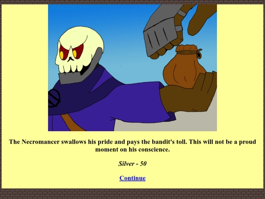 TaleOfTheTerribleNecromancer/HTML/Village_bribe screenshot
