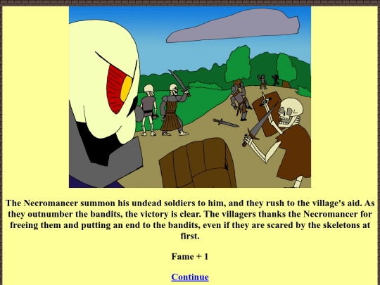 TaleOfTheTerribleNecromancer/HTML/Village_fight screenshot