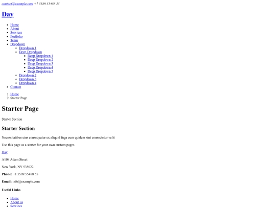 starter-page screenshot