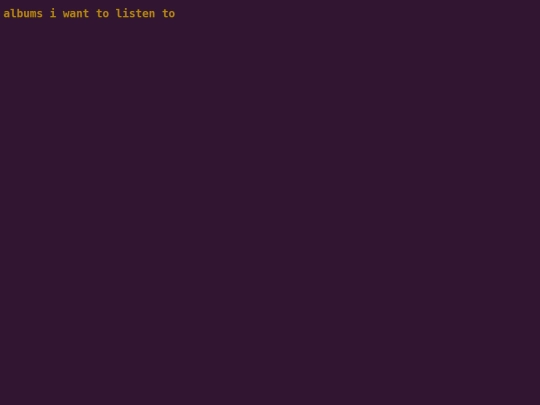 albums screenshot