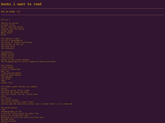 booklist screenshot